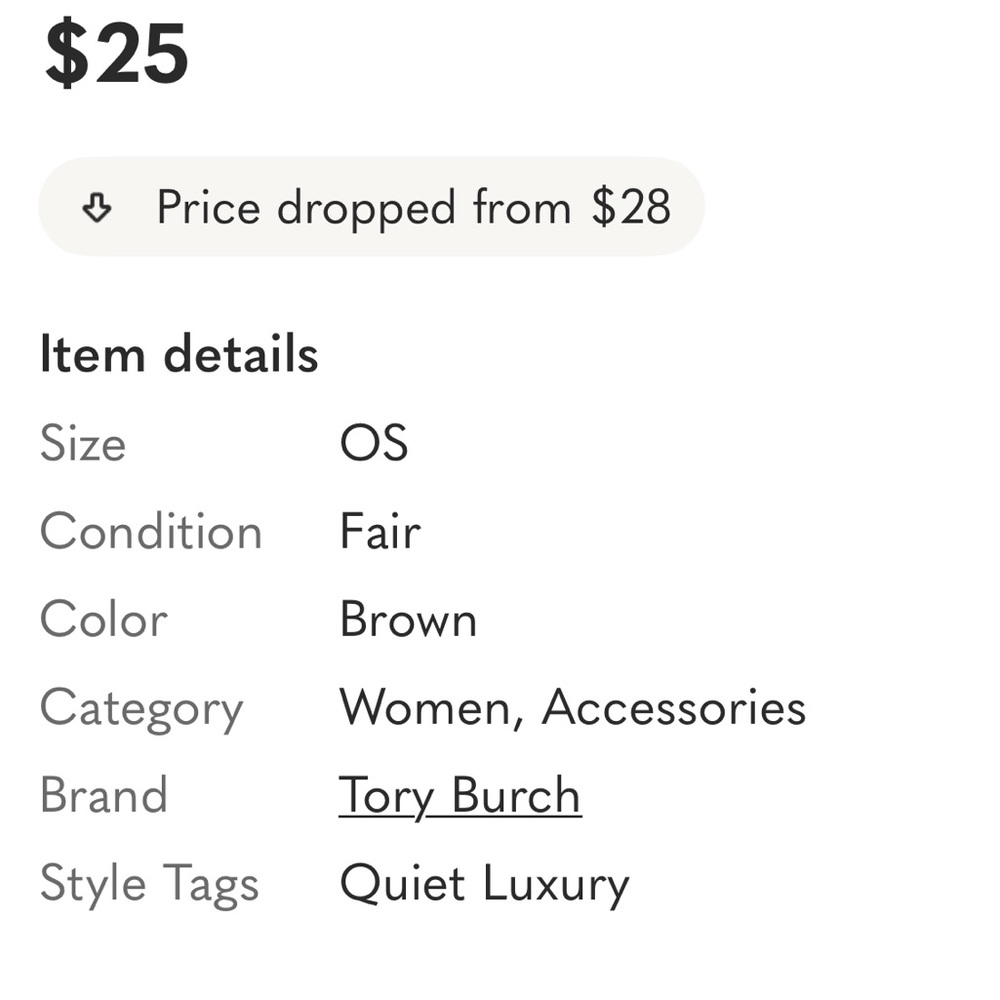 TORY BURCH Cognac Leather Card Holder - Picture 6 of 7